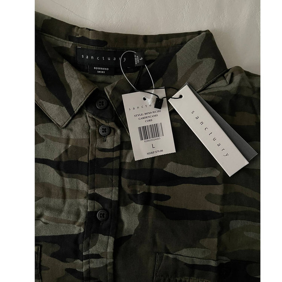 Sanctuary Camouflage Button Down Shirt - Picture 7 of 10